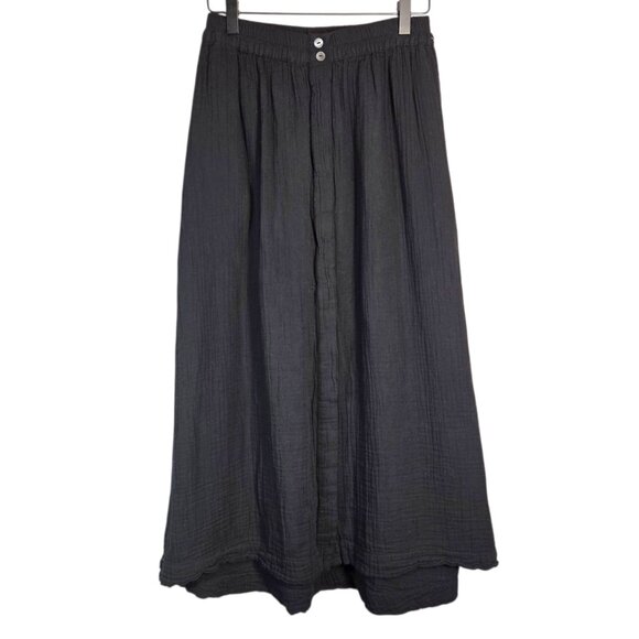 Xirena Serina Cotton Gauze Skirt in Black - Picture 2 of 7